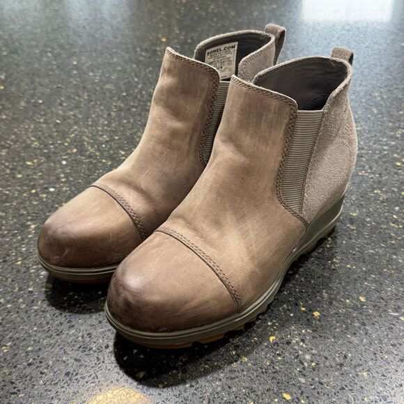 SOREL EVIE II CHELSEA OMEGA TAUPE/GUM - Picture 2 of 10